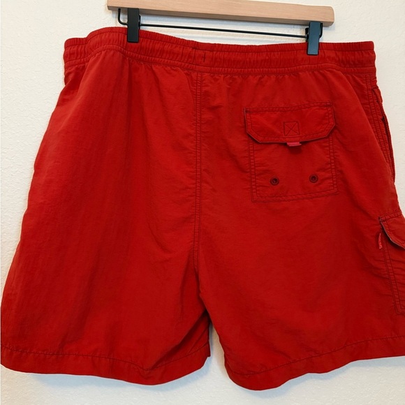 Tommy Bahama Relax Red Cargo Swim Trunks - Picture 6 of 11